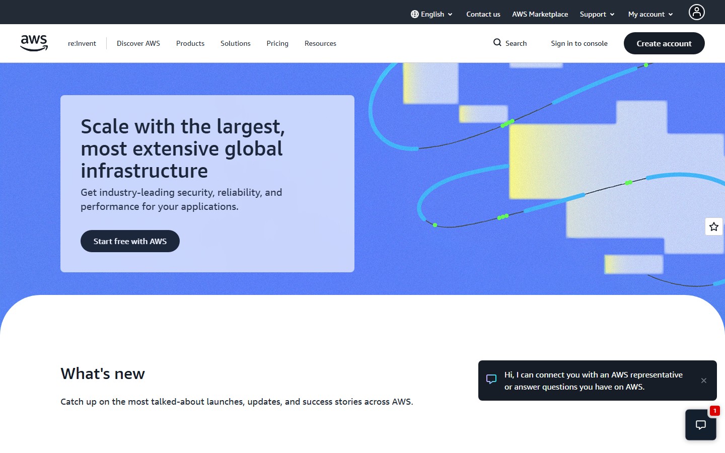 Amazon web services screenshot