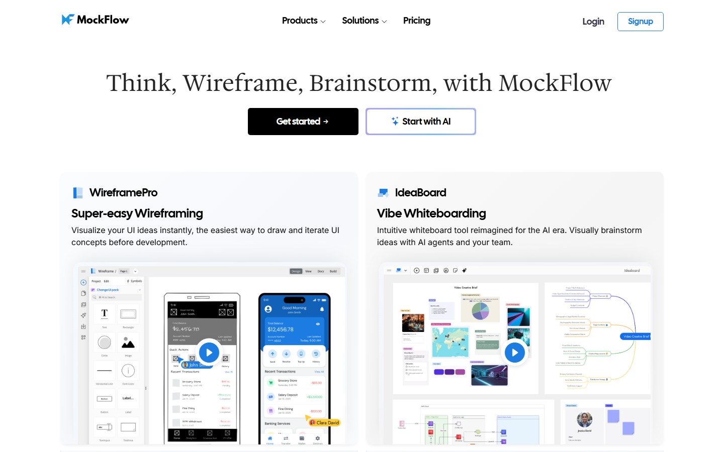 Mockflow screenshot