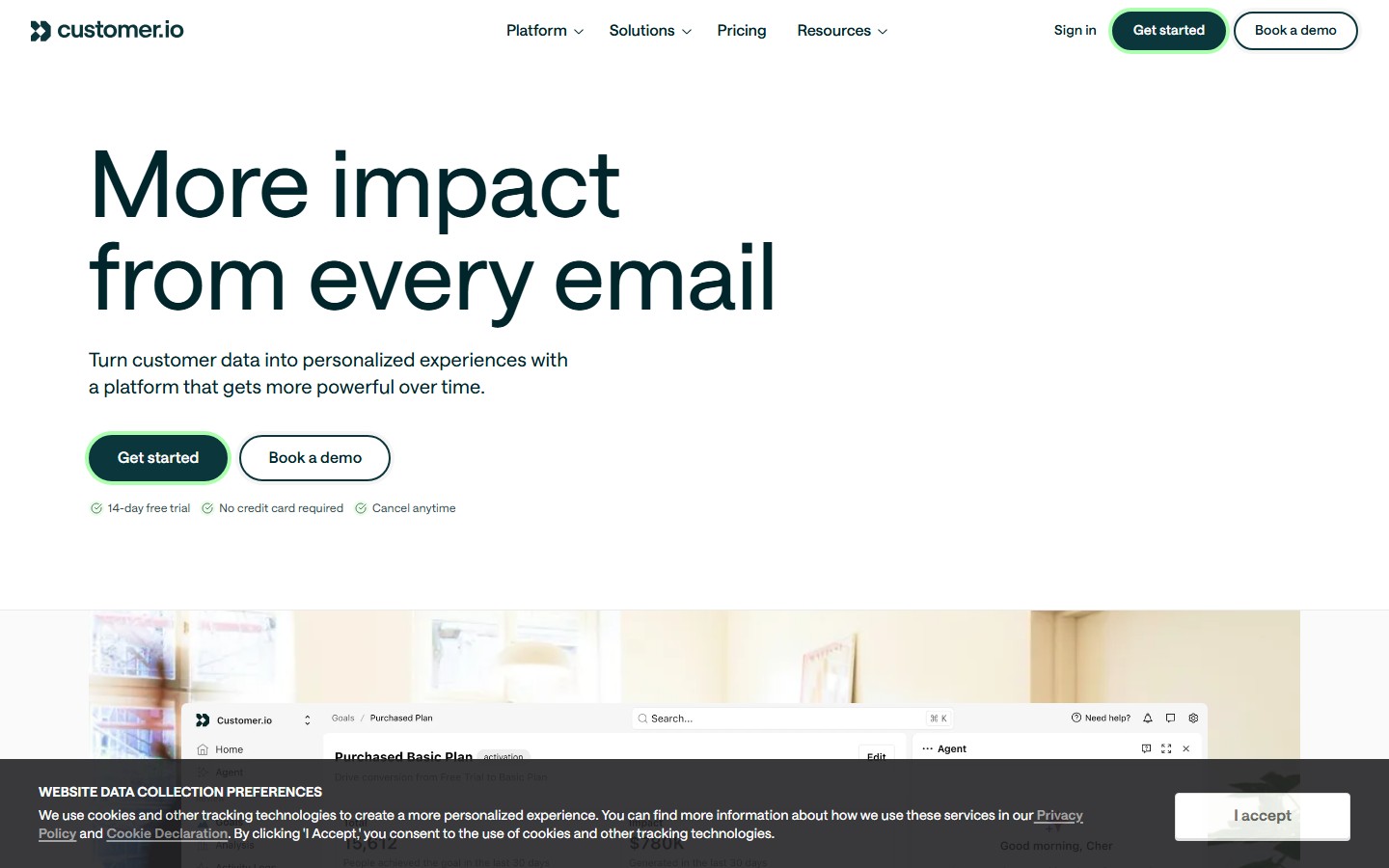 Customer.io screenshot