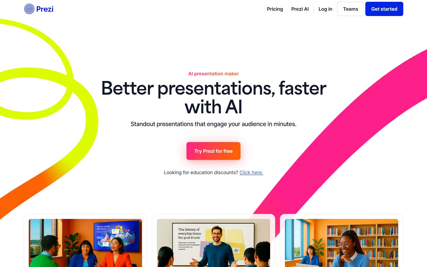 Prezi screenshot