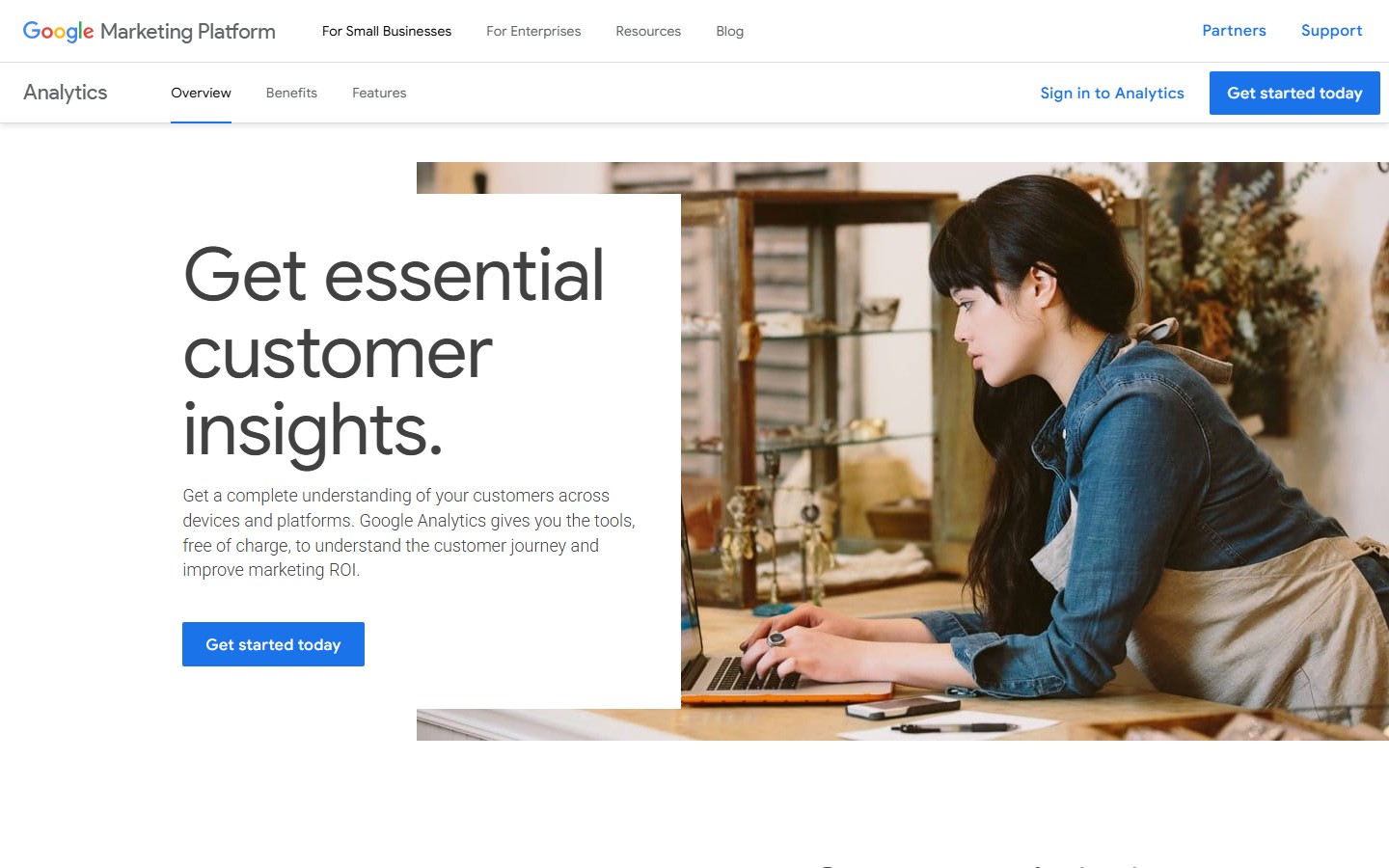 Google Anlaytics screenshot