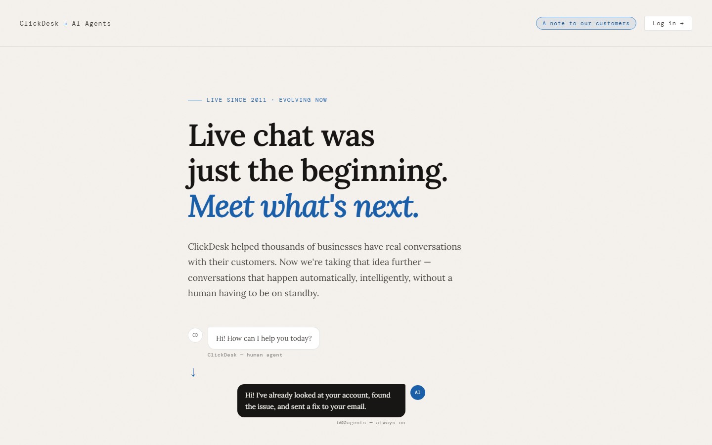 Clickdesk screenshot