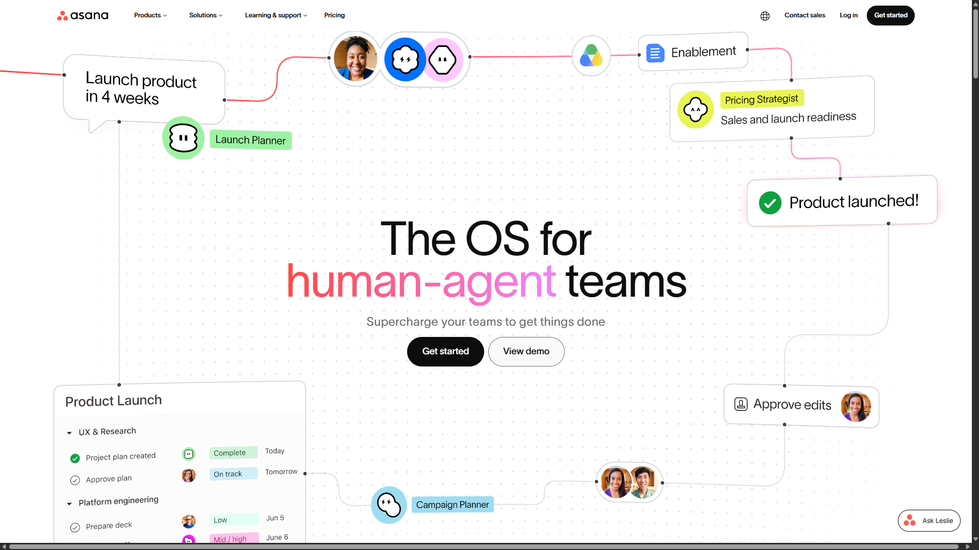 Asana screenshot