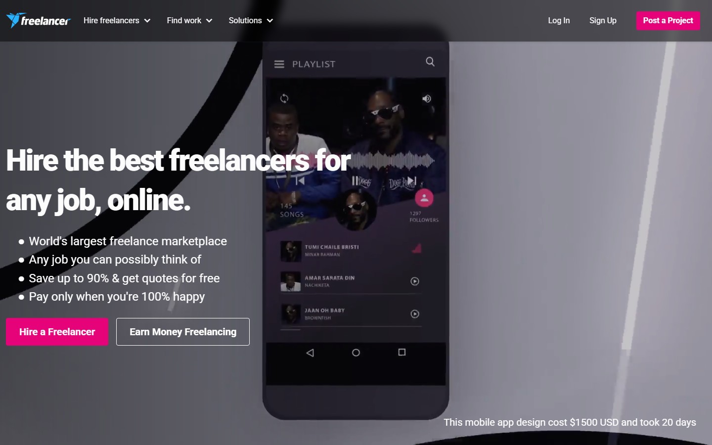Freelancer screenshot