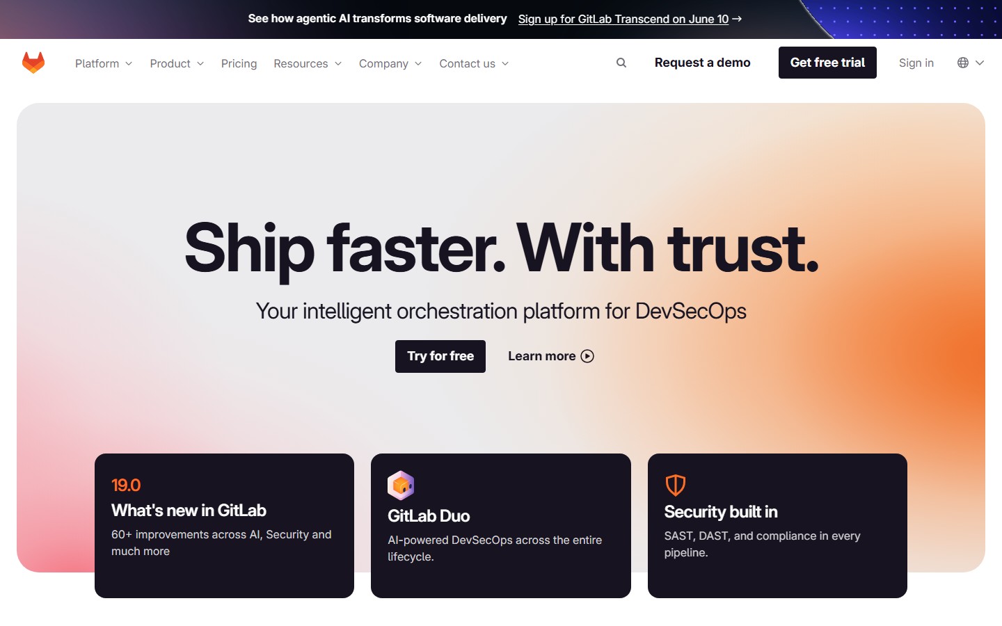 GitLab screenshot