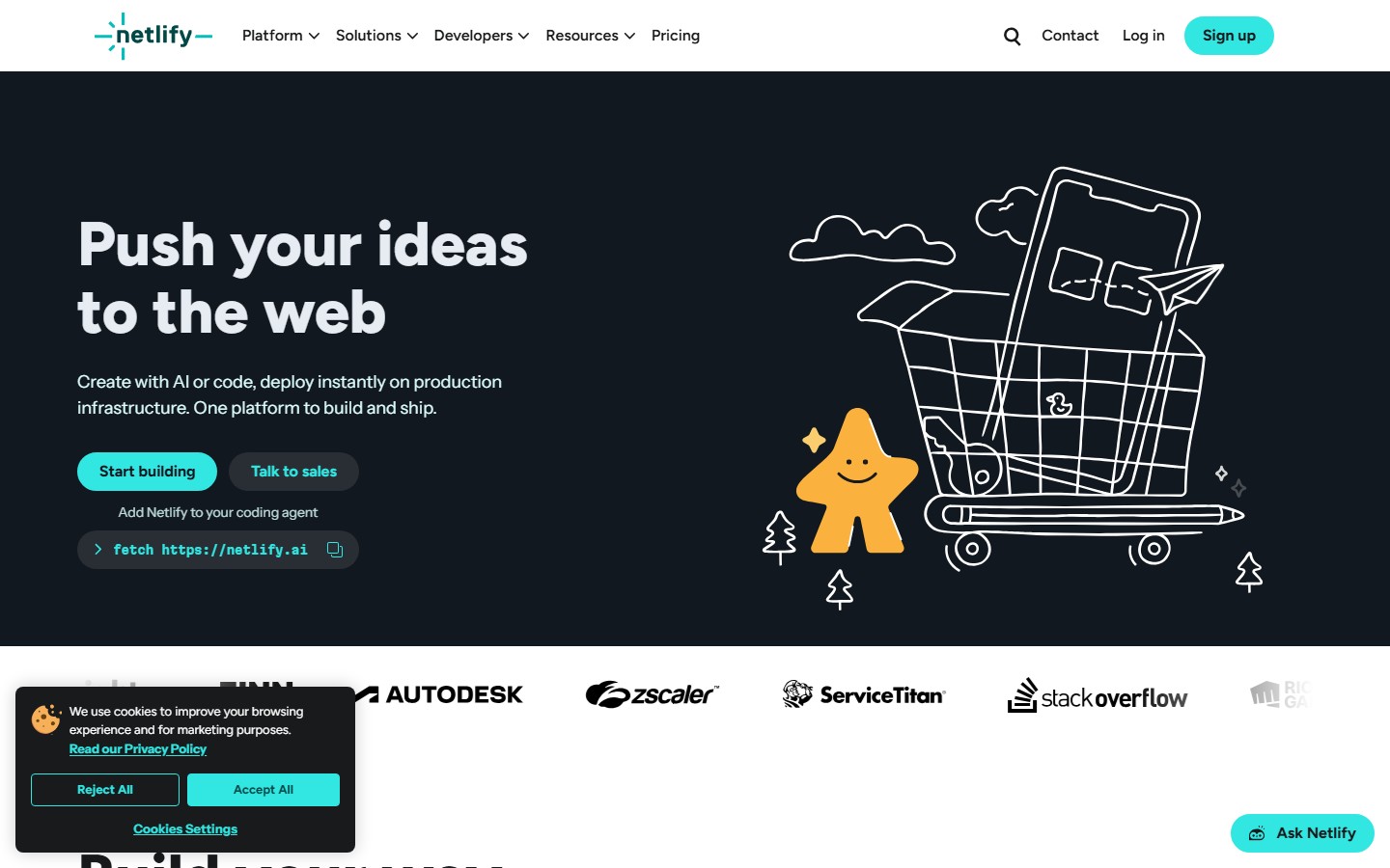 Netlify screenshot