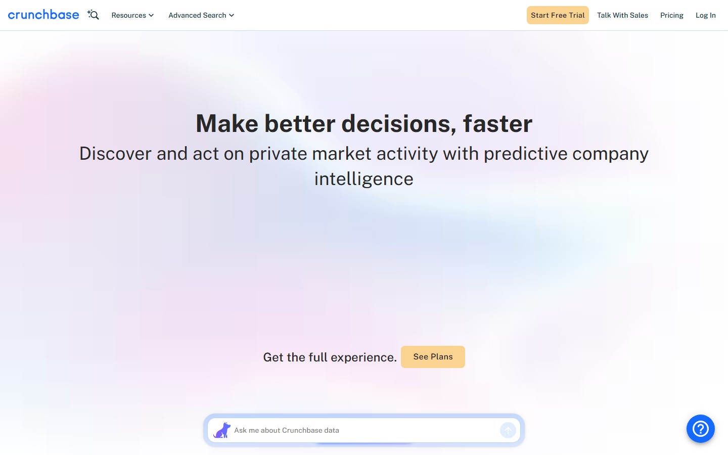 Crunchbase screenshot