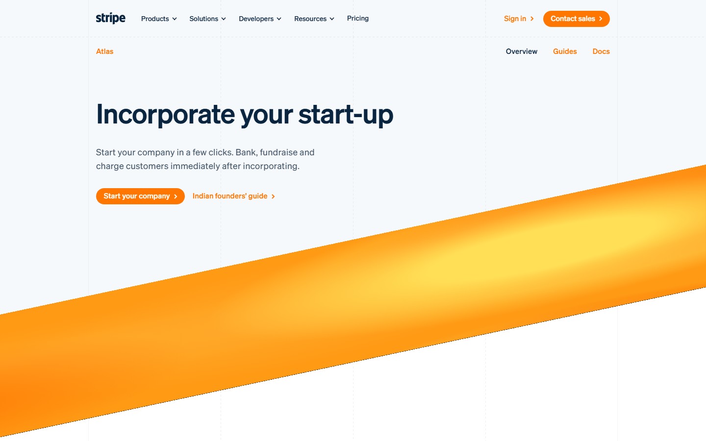 Stripe Atlas screenshot