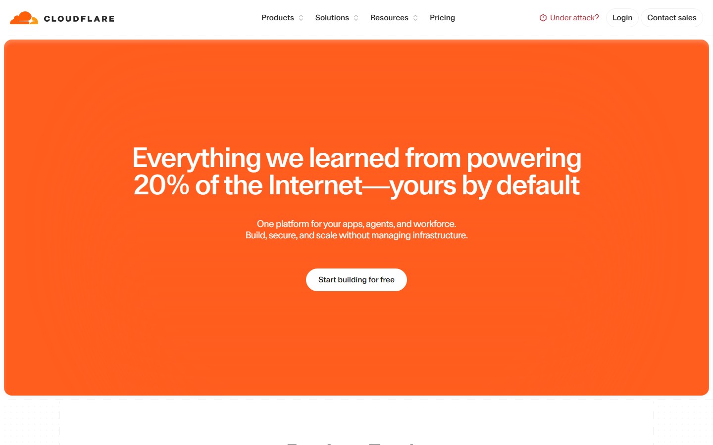 Cloudflare screenshot